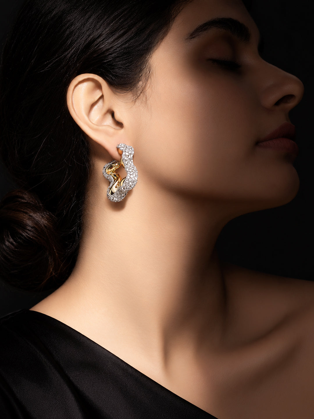 The Celeste Crystal Hoops