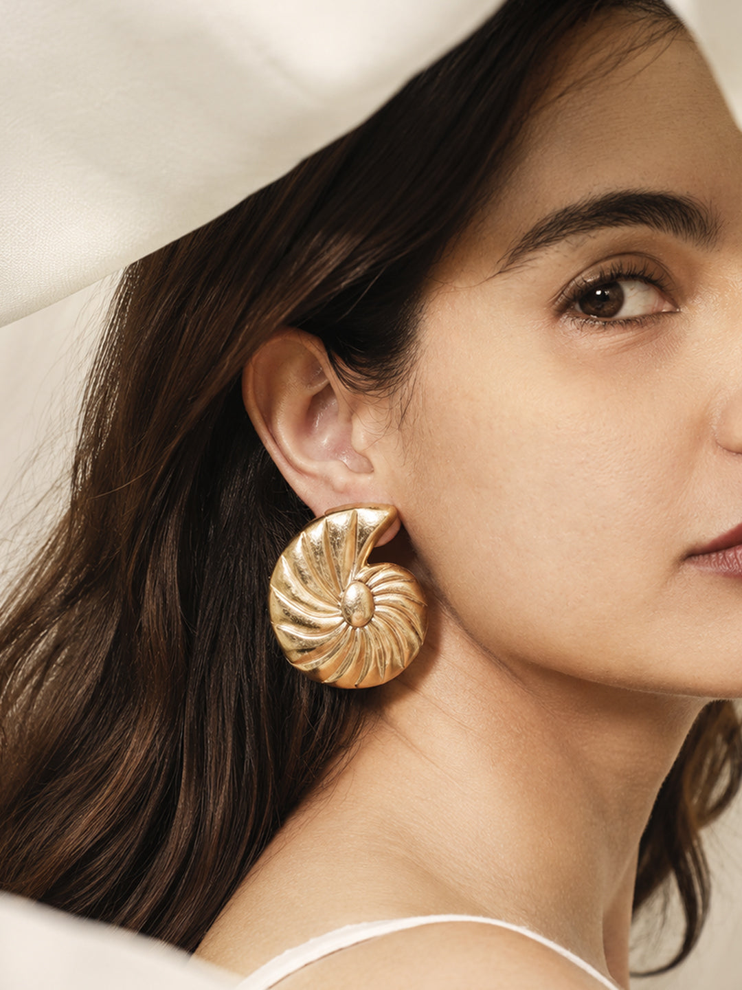 The Ripple Spiral Stud Earrings