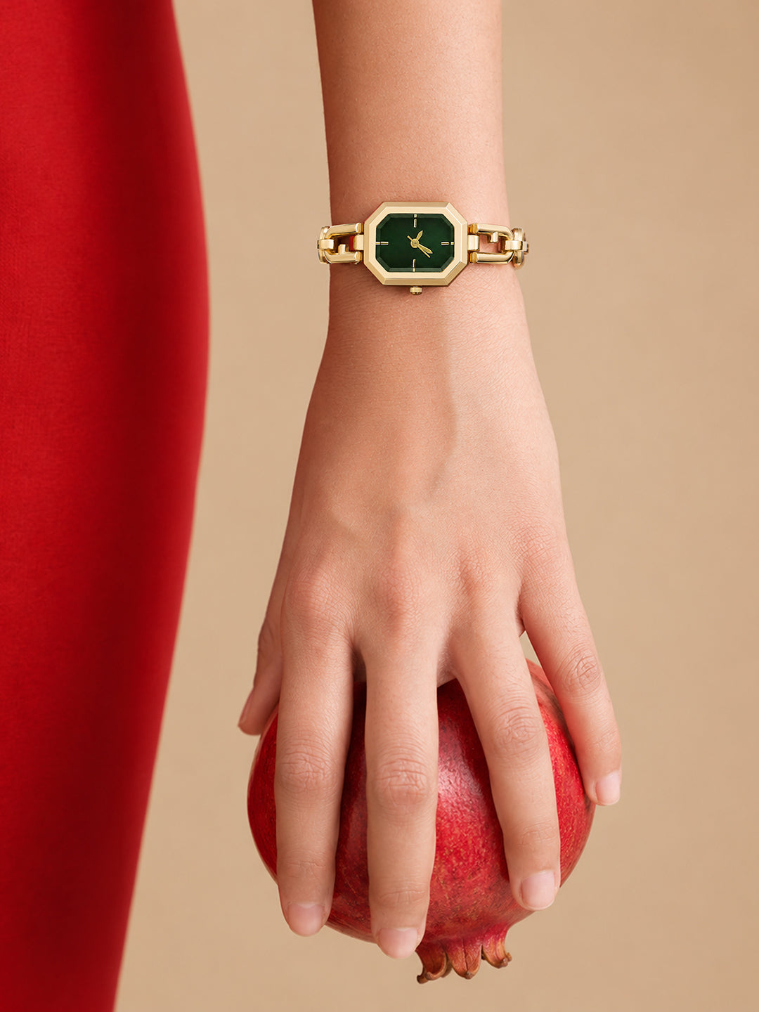 The Belle Rectangle Watch - Gold