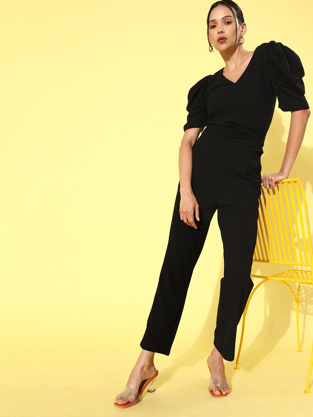 athena women stylish black solid co ords