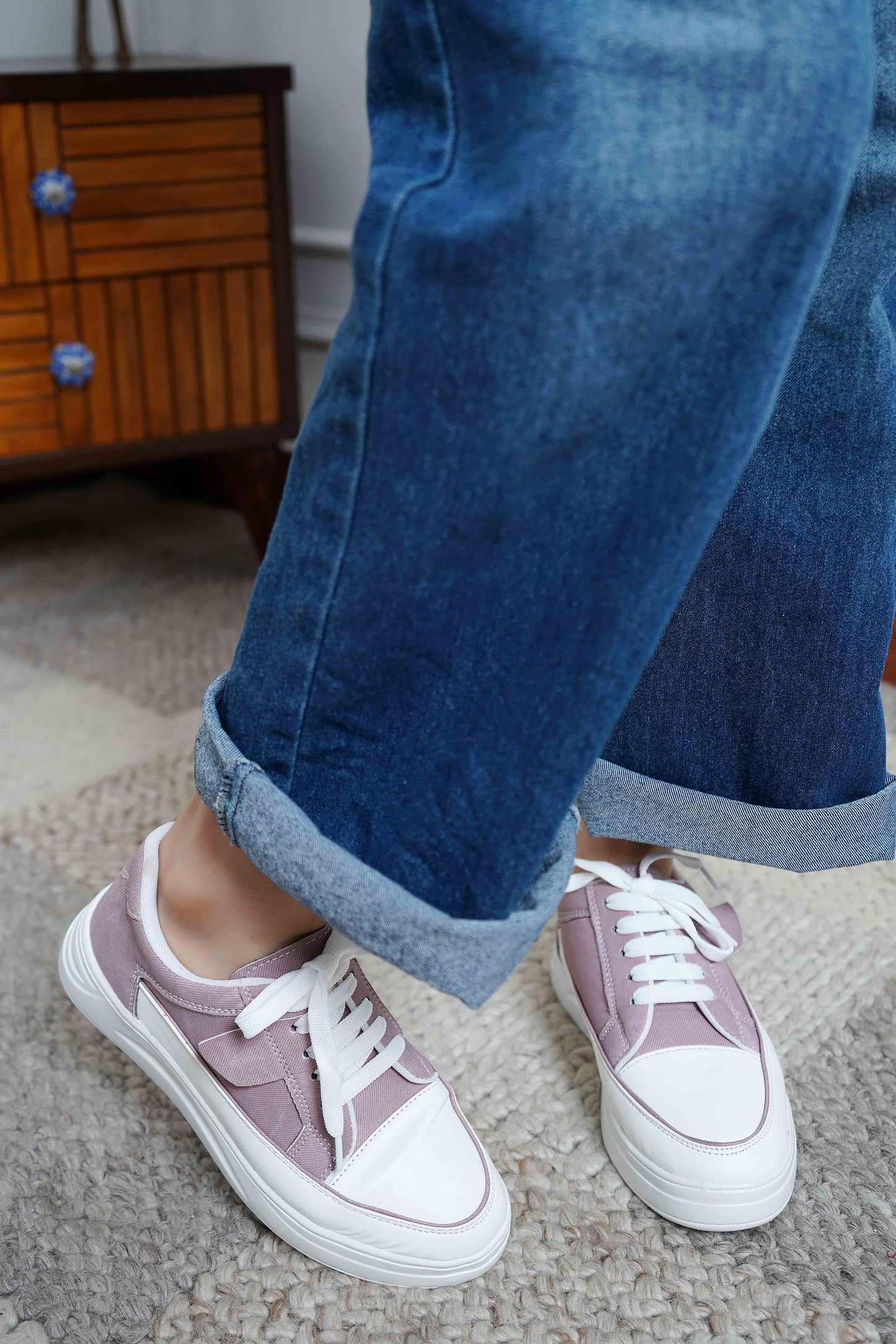 Peach Smart Casual  Shoes