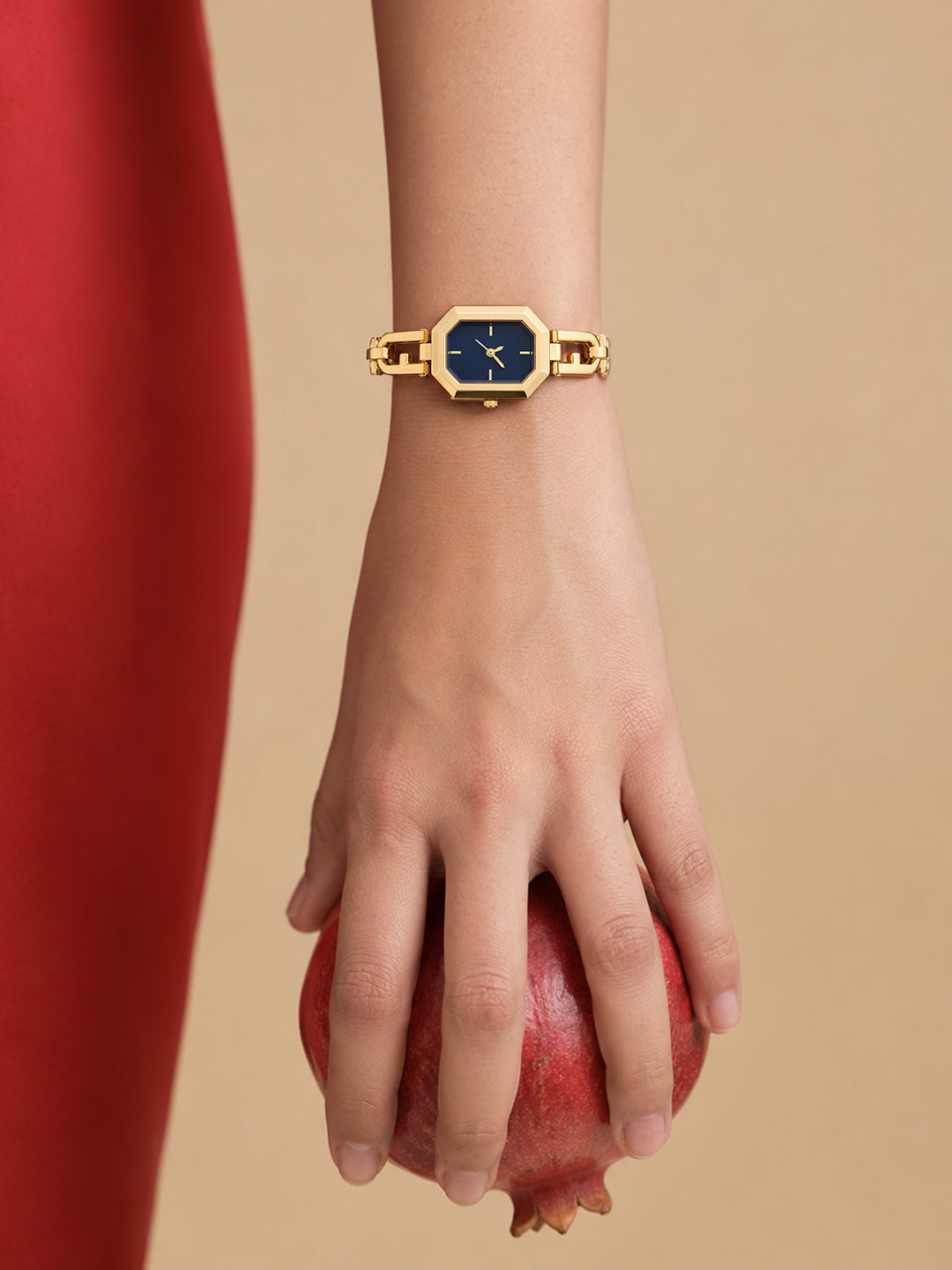 The Belle Rectangle Watch - Gold