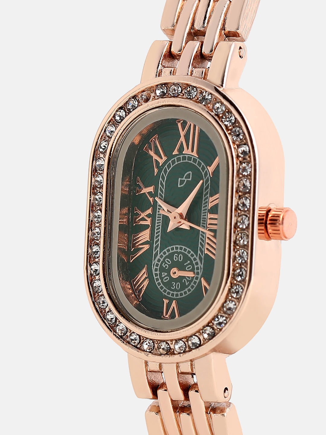 the embellished roman oval watch hswc6101