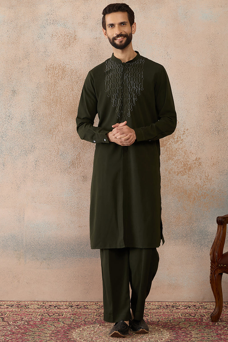 ethnic-bay-men-green-silk-blend-ethnic-motifs-printed-kurta-with-trouser-mkset2391