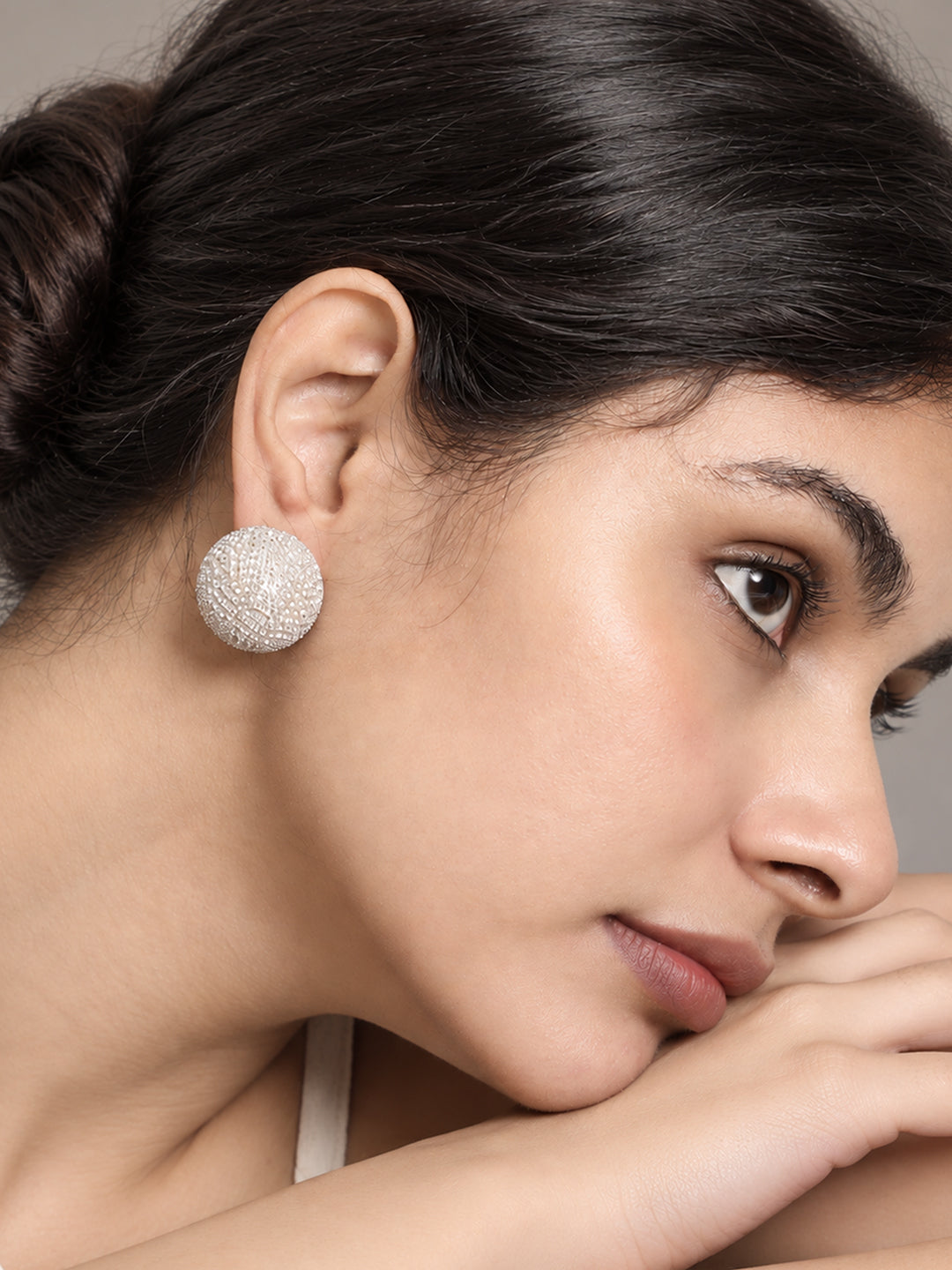 The Halo Textured Stud Earrings