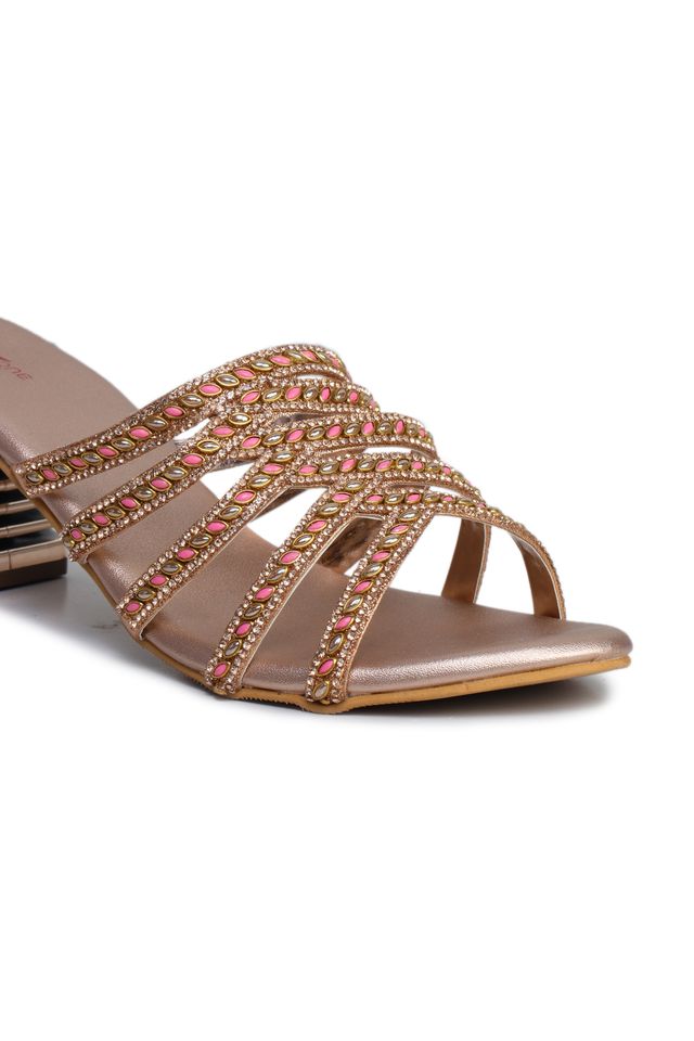 Fashion Open Back Sandal 2 inches Block Heels