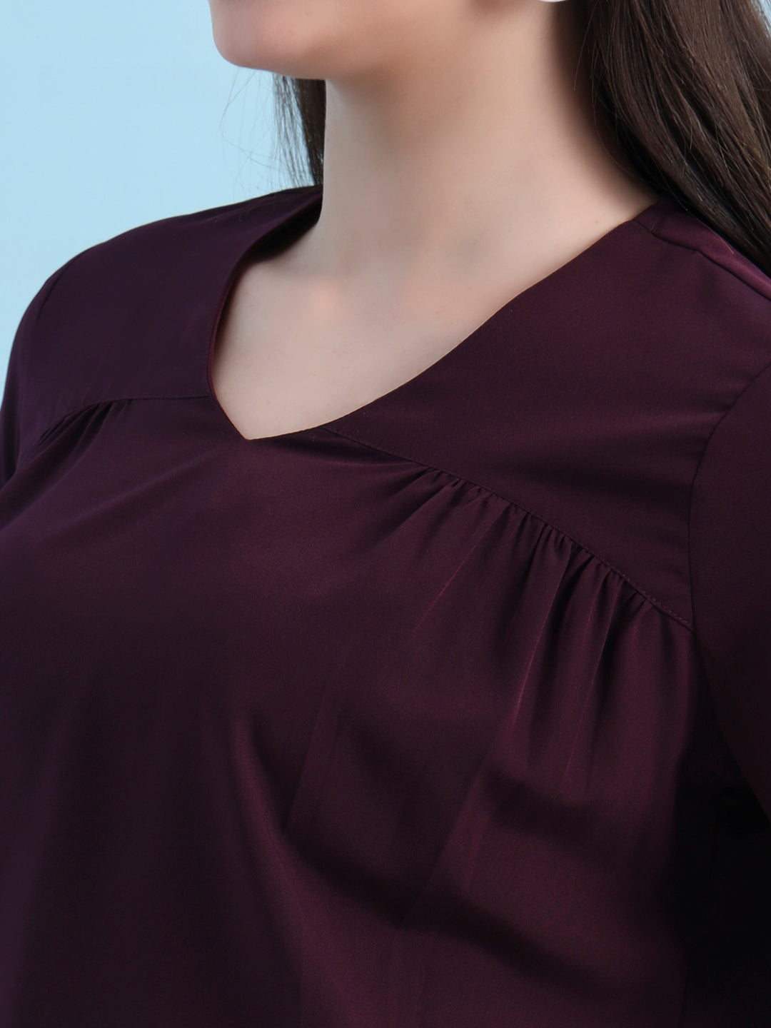 casual puff sleeves solid women top 5