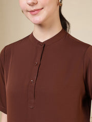 women high neck regular sleeve top 4