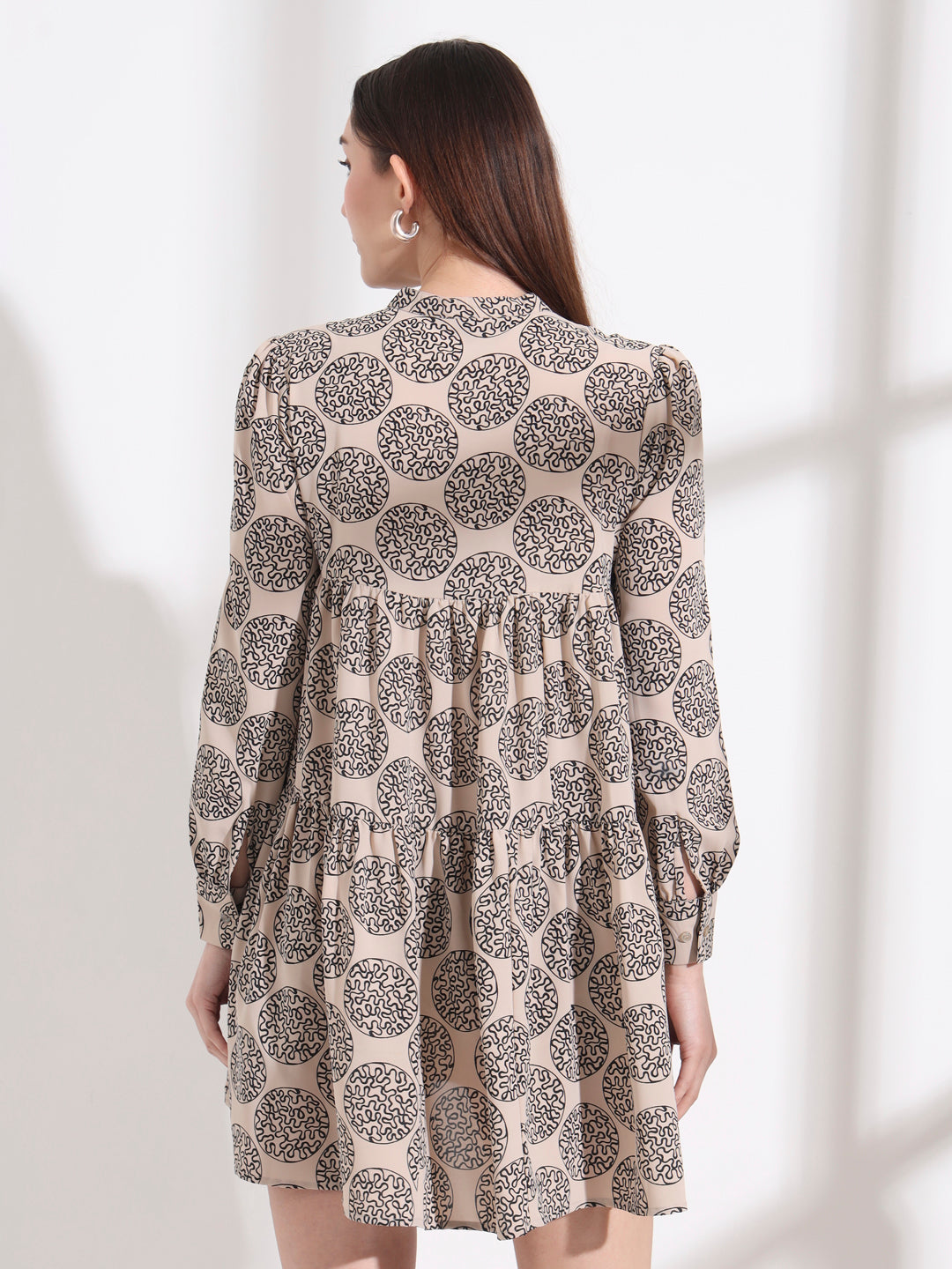 floral printed tailored fit flare dress