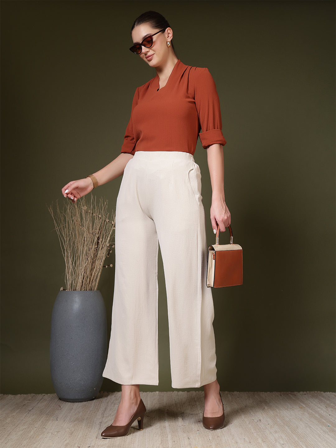 women high waist wide leg palazzo pants 2