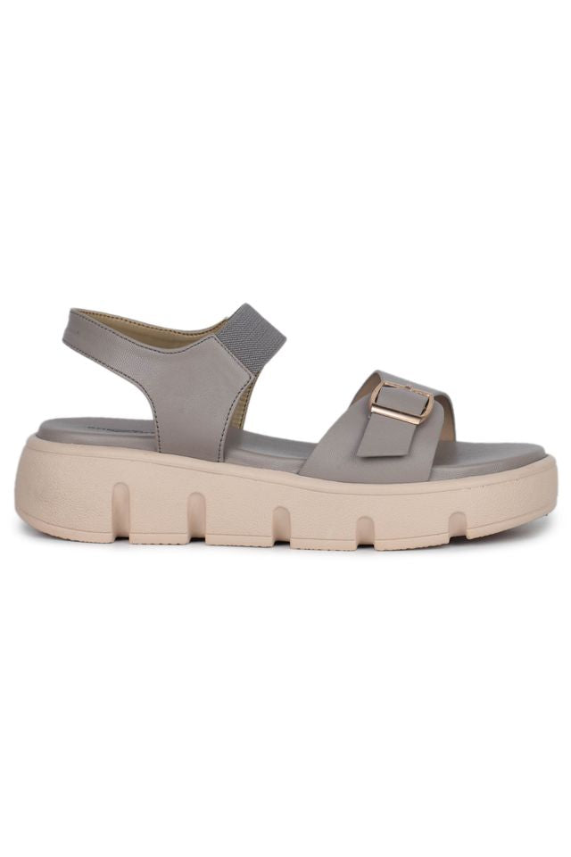 Casual Fashion Ankle Loop Sandal 1 inch Platform Heels