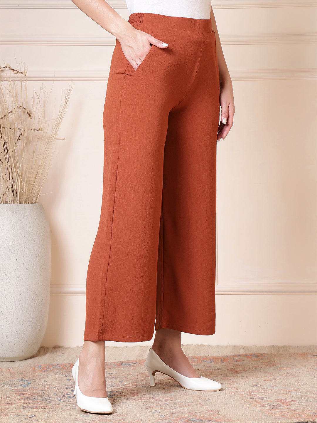 women high waist wide leg palazzo pants 2