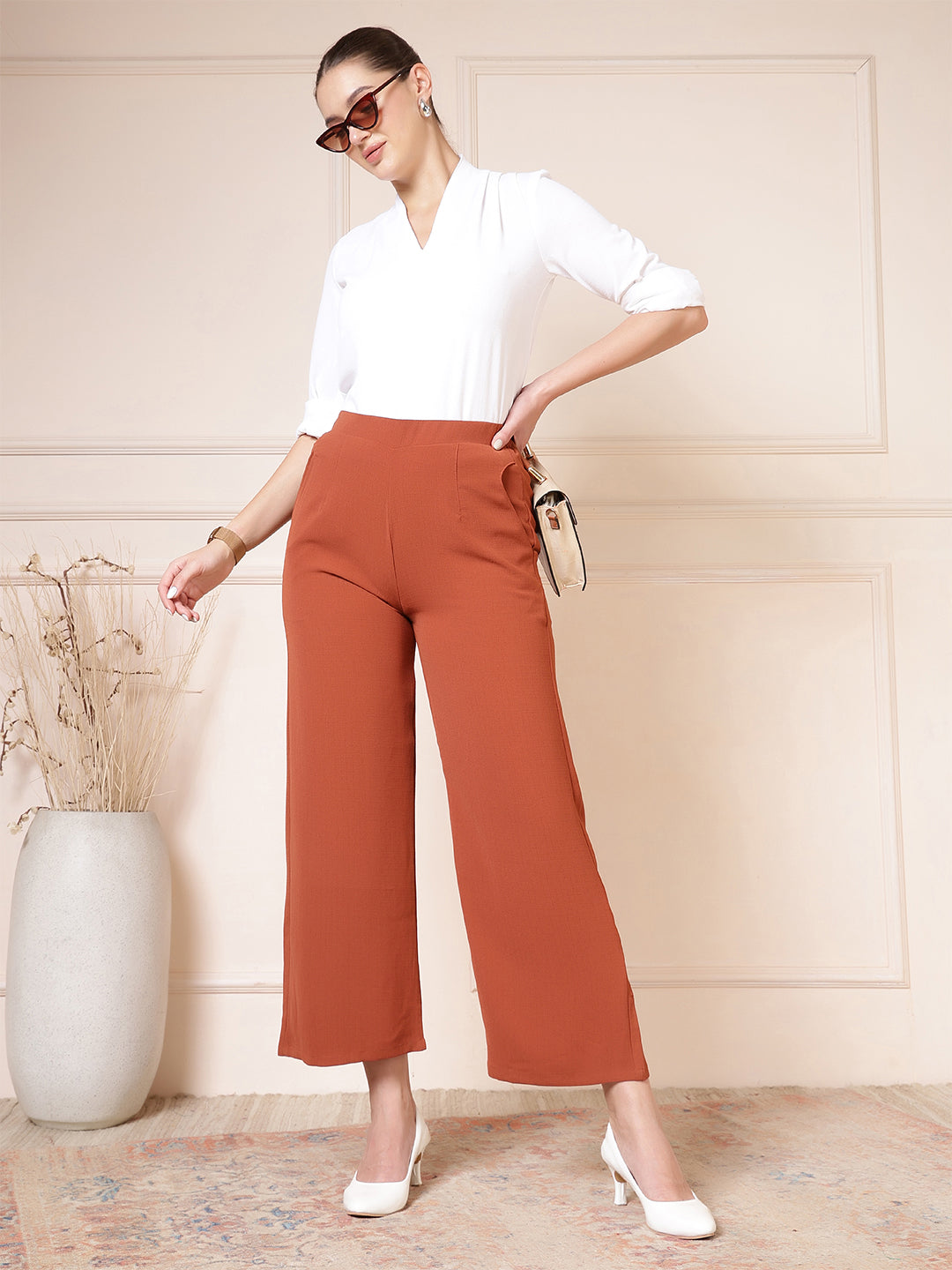 women high waist wide leg palazzo pants 2