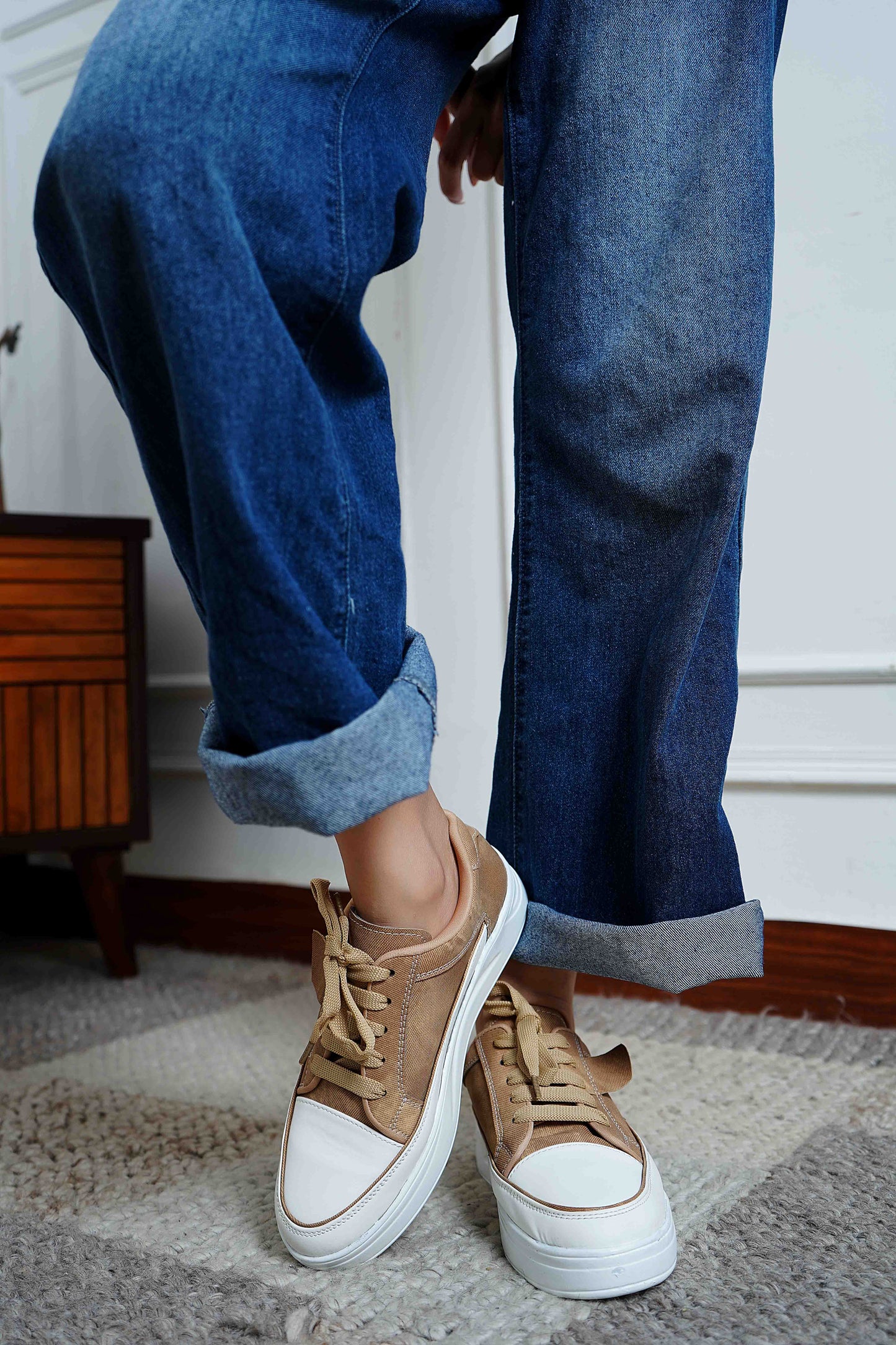 Beige Smart Casual  Shoes