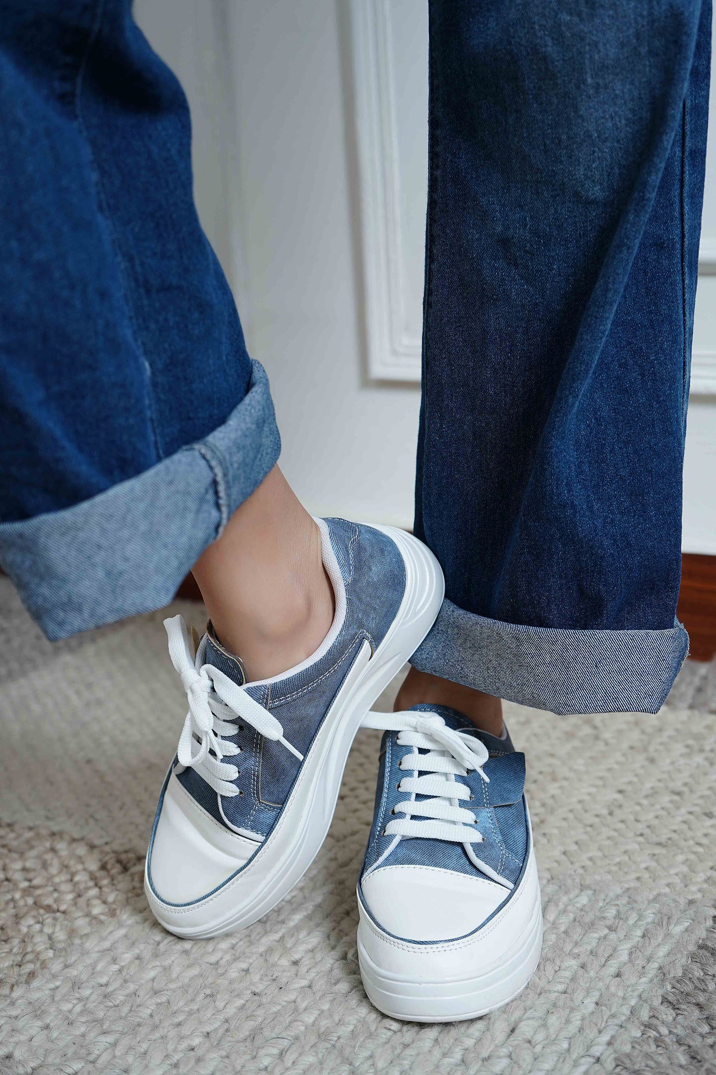 Blue Smart Casual  Shoes
