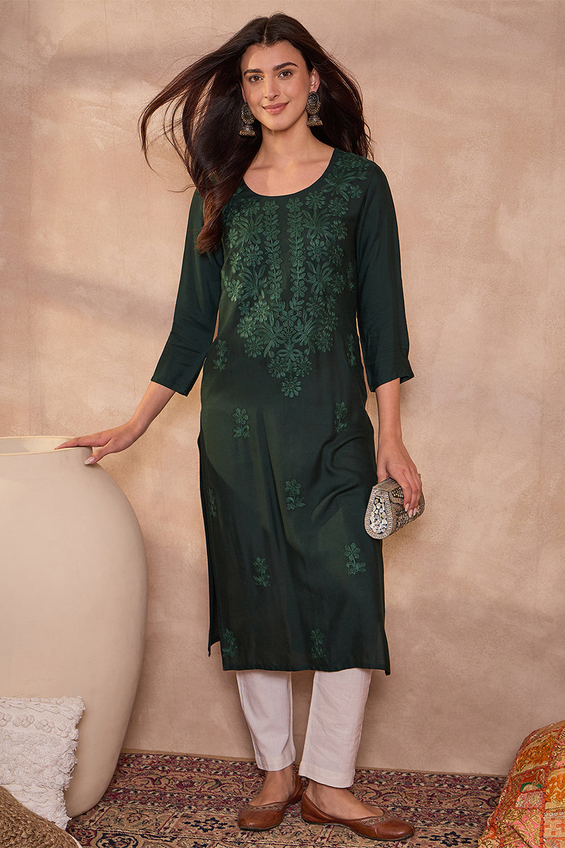 green-viscose-rayon-emboidered-kurti-vck9797
