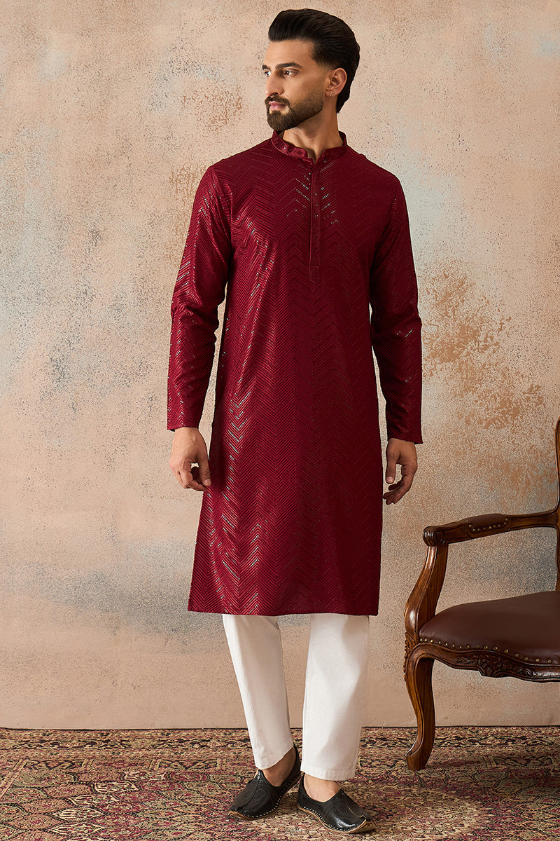 ethnic-bay-maroon-rayon-embroidered-straight-kurta-with-trousers-mkset2188