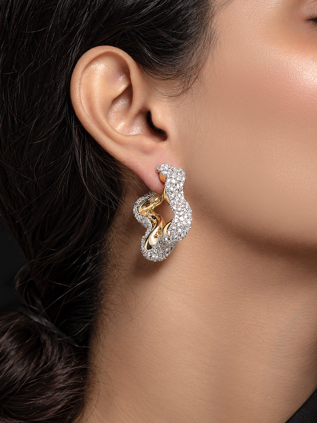 The Celeste Crystal Hoops