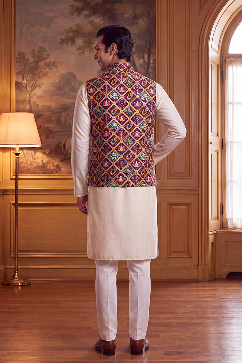 ethnic-bay-mens-purple-silk-blend-patola-print-mandarine-collar-koti-mkot1047
