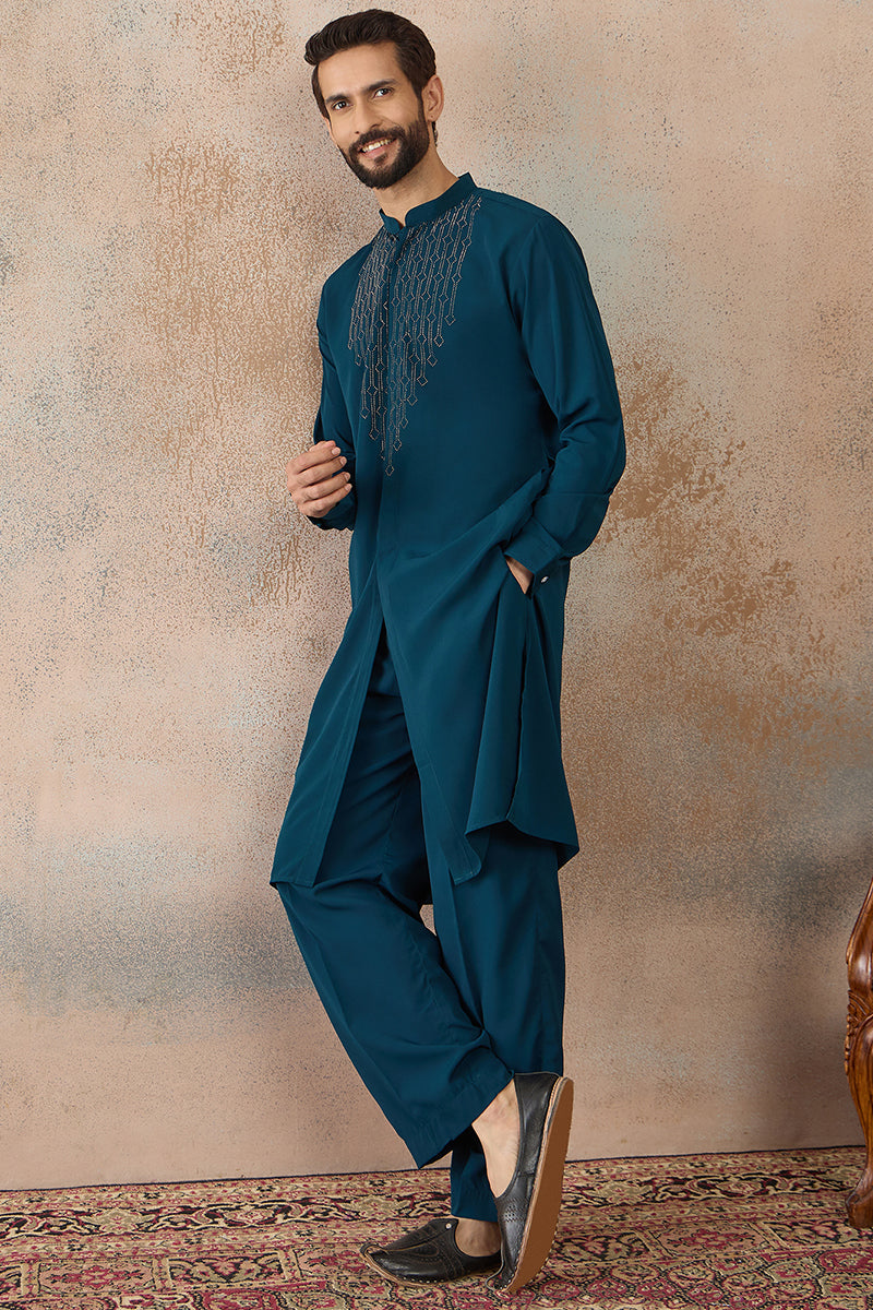 ethnic-bay-men-blue-viscose-rayon-ethnic-motifs-printed-kurta-with-trouser-mkset2389
