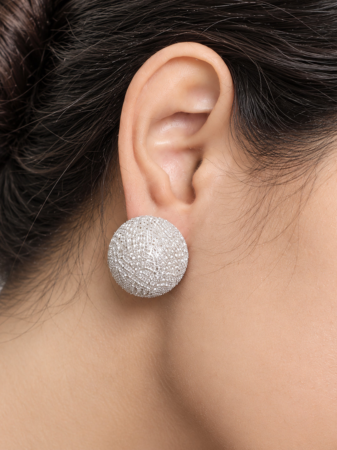 The Halo Textured Stud Earrings
