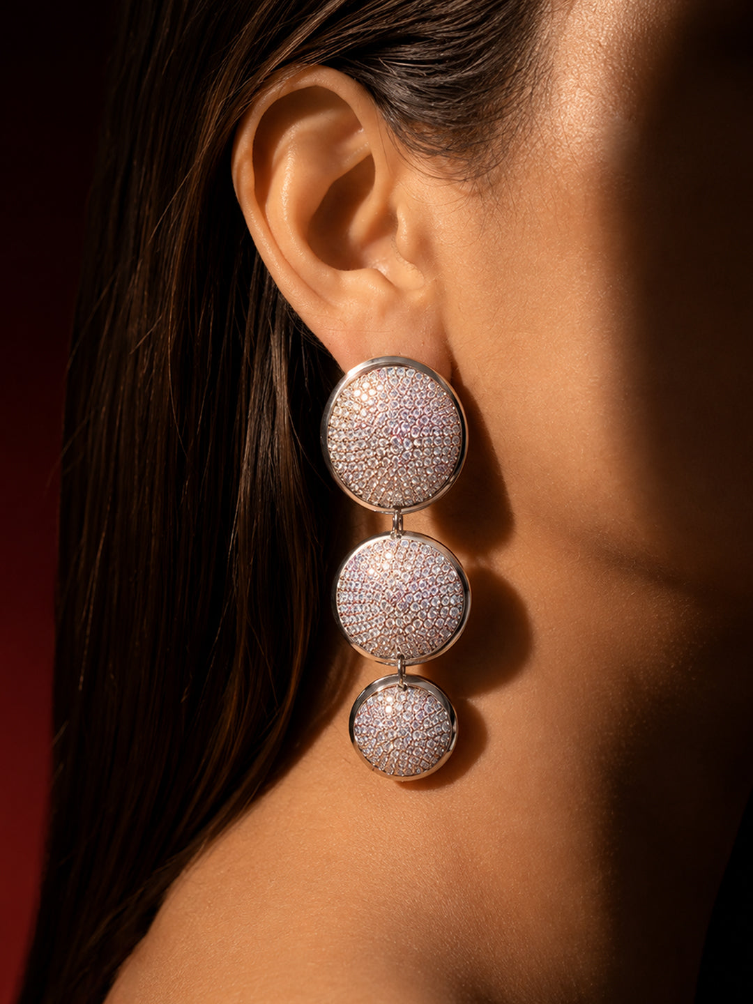 The Lunar Cascade Earrings