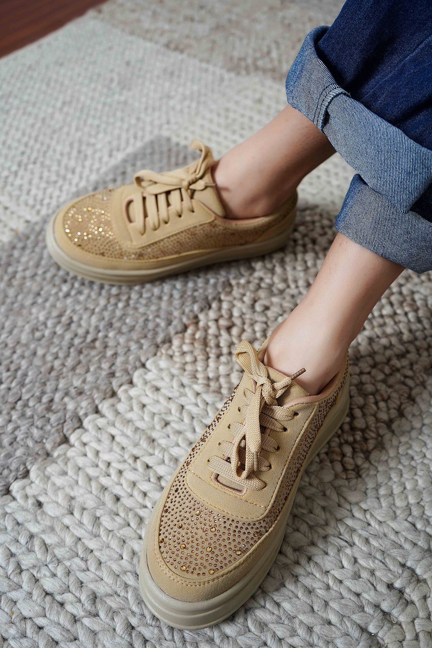 Beige Smart Casual  Shoes