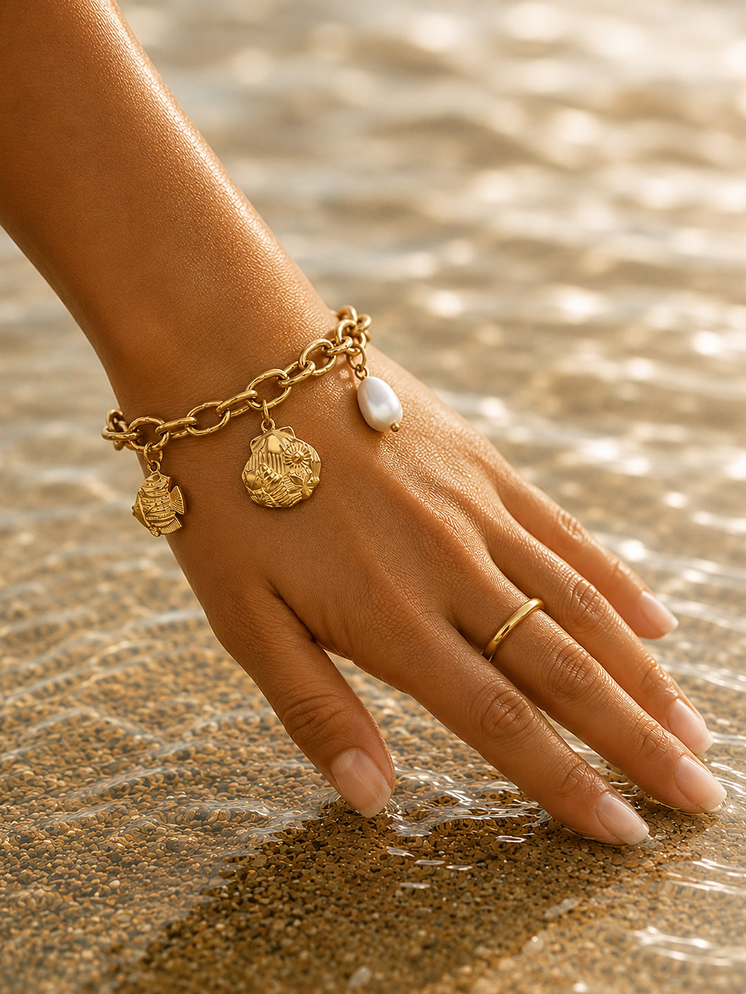 The Pearl Wishes Charm Bracelet