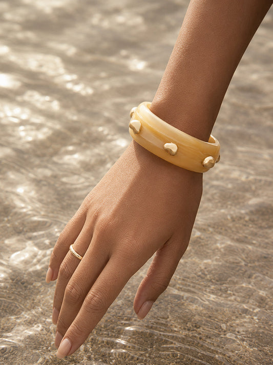 The Heart Whisper Resin Bangle