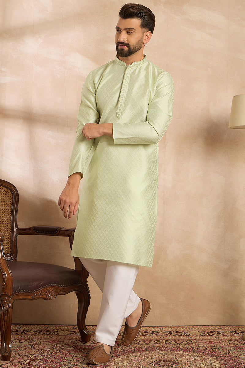 teal polyester solid embroidered straight kurta with trouser