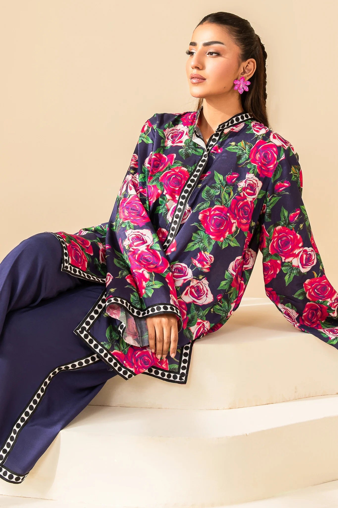 Women's Roman Silk Blend Co-Ords