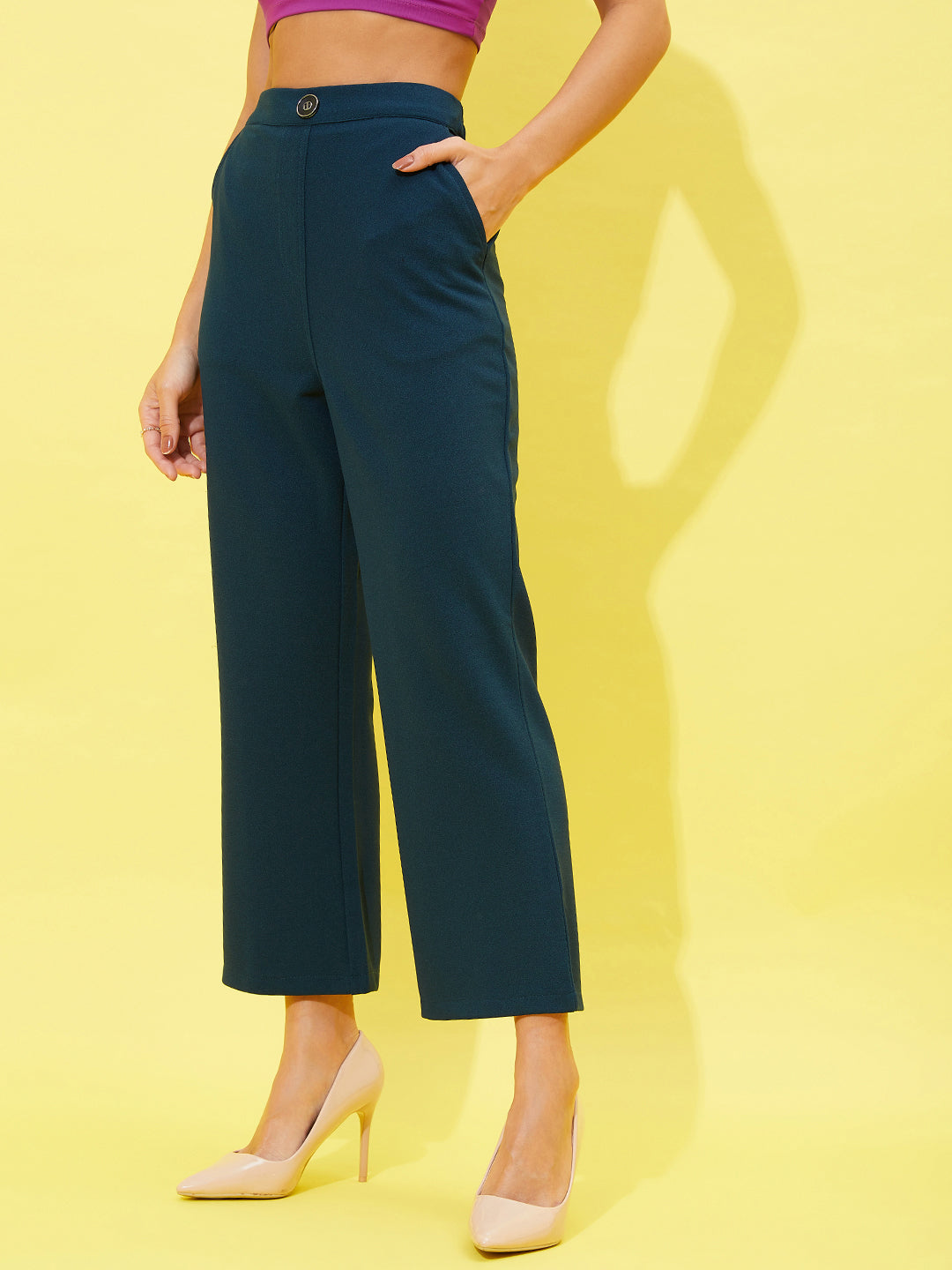 athena women comfort high rise trousers