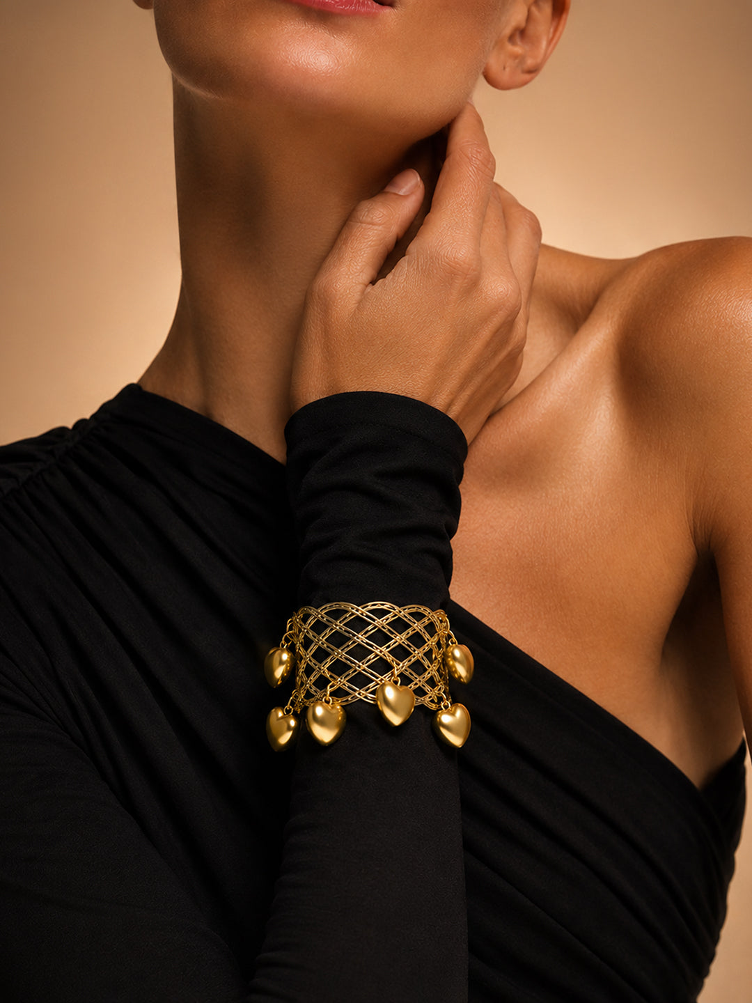 The Regal Charm Mesh Cuff