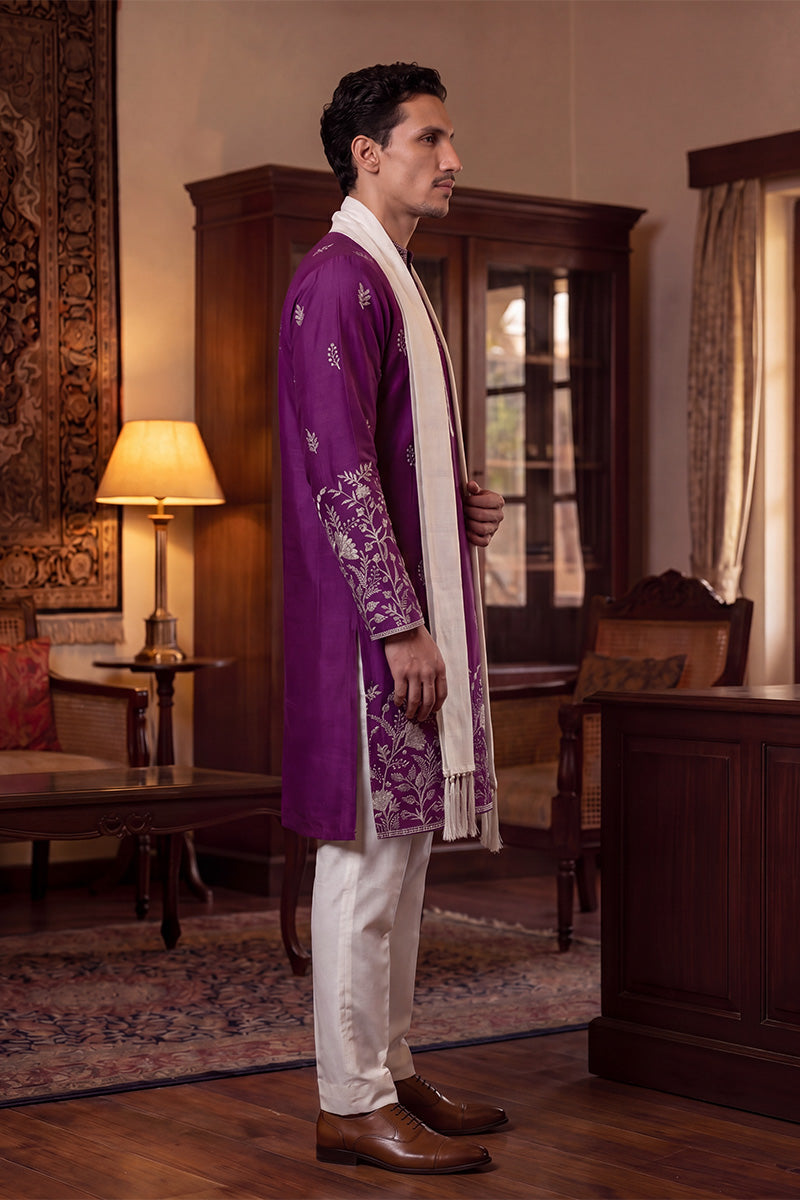 ethnic-bay-men-purple-silk-blend-solid-embroidered-straight-kurta-with-dupatta-mkud1944