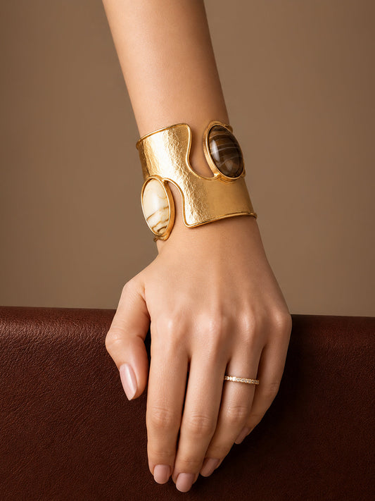 The Midnight Eclipse Stone Cuff