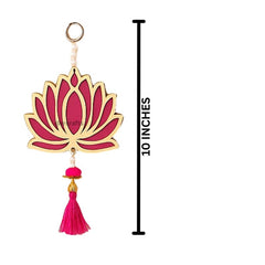 Lotus Decorative Hanging Pack of 6 – Pink Festival Toran for Diwali