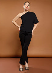 athena one shoulder extended sleeves top 2