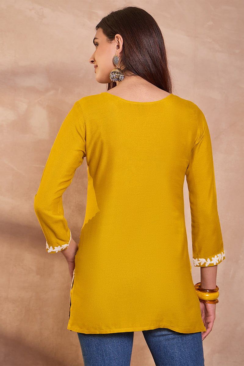 ahika-womens-yellow-viscose-rayon-solid-embroidered-top-vt1406