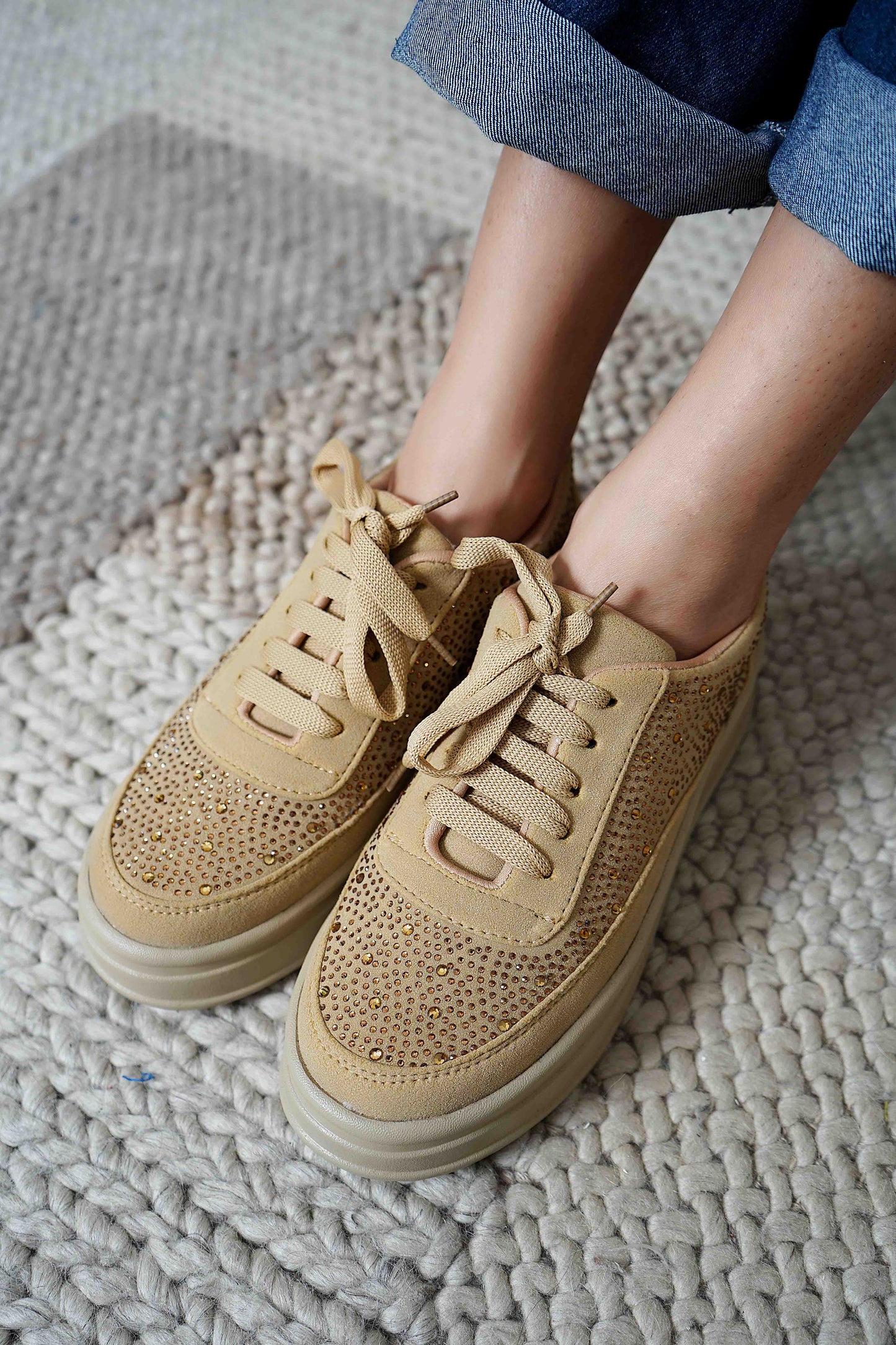 Beige Smart Casual  Shoes