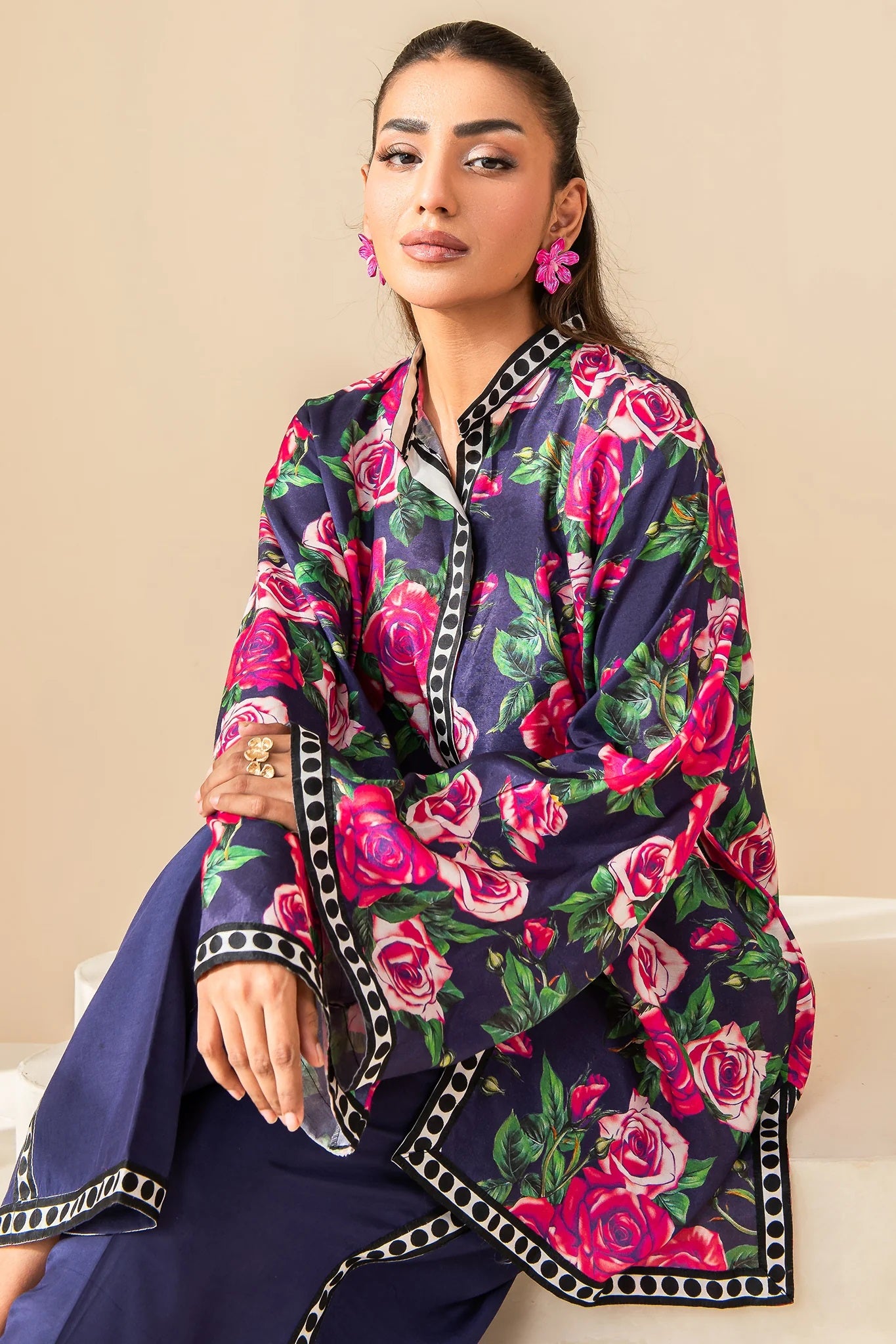Women's Roman Silk Blend Co-Ords