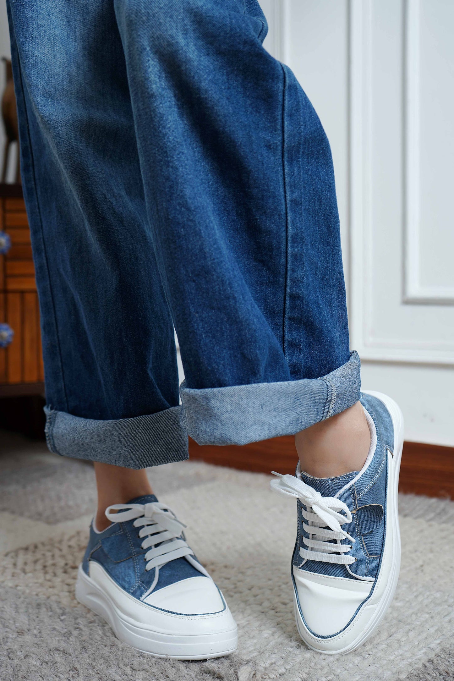 Blue Smart Casual  Shoes