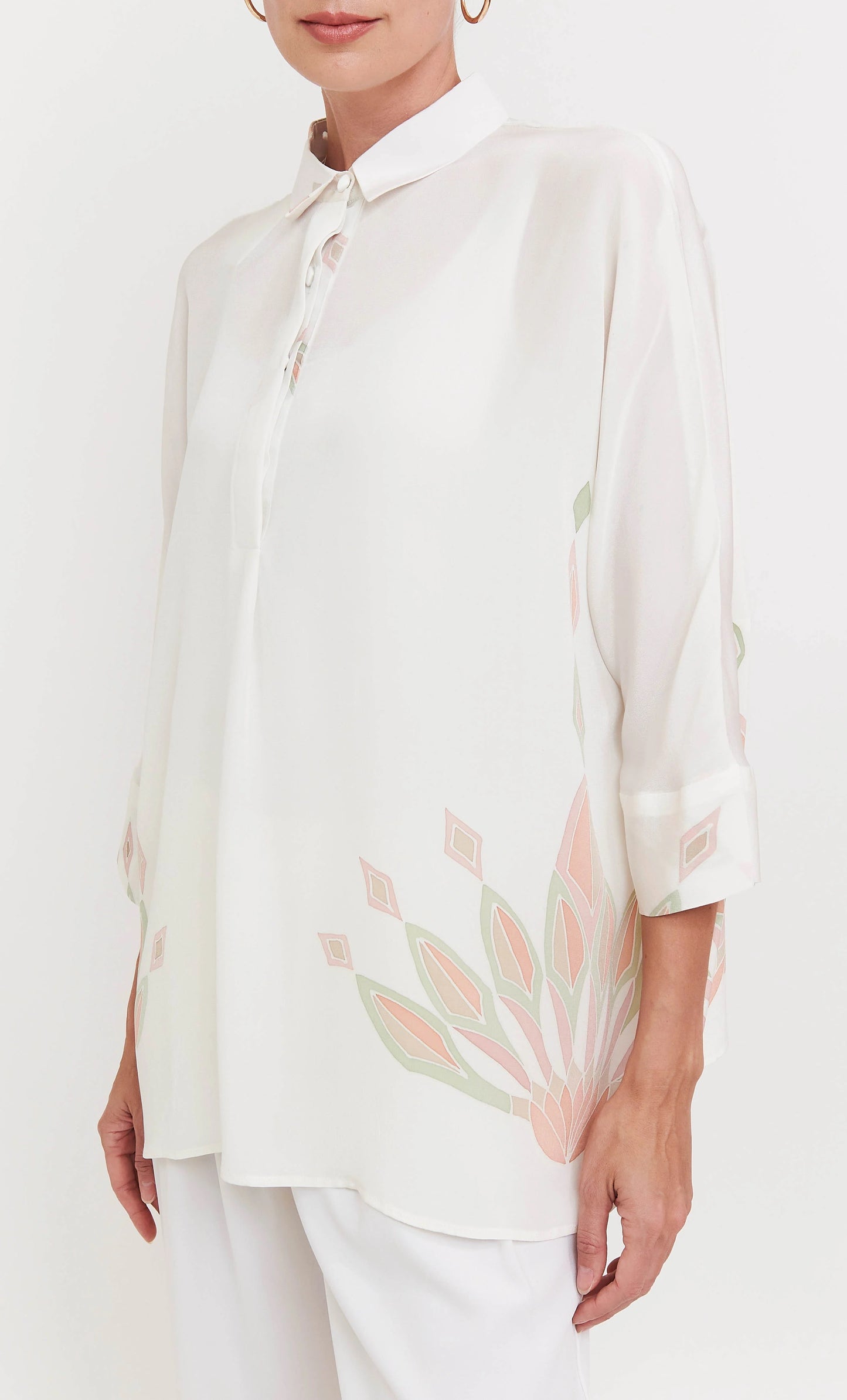 Women's Roman Silk Blend Co-Ords (Top Only)