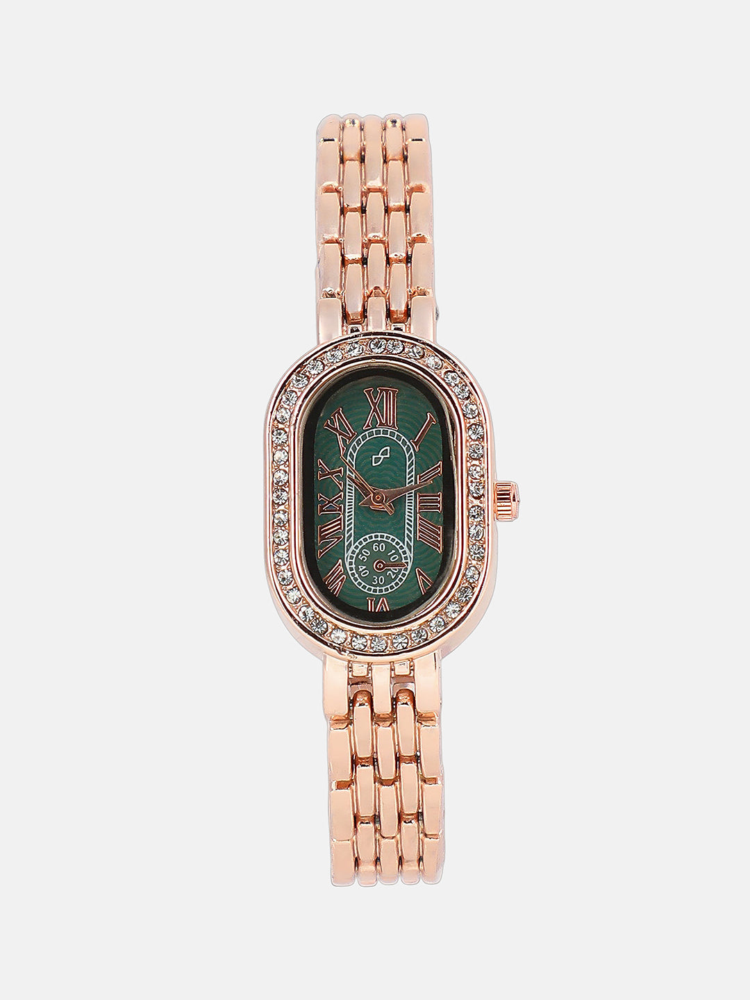 the embellished roman oval watch hswc6101