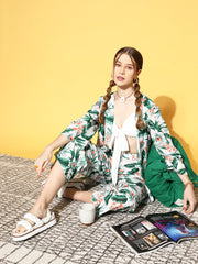 athena women classy white solid top with trousers