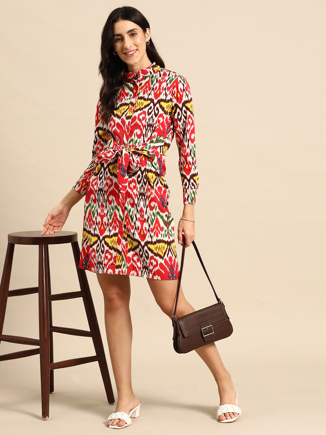 MABISH - Front tie up shirt dress