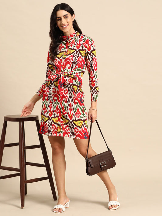 MABISH - Front tie up shirt dress