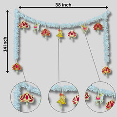 Cow & Lotus Toran Hanging for Home Decor,Office Decor|Diwali Decoration 1Pcs
