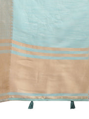 Orange Gold Cotton Ready-to-Wear Saree – Simplicity Meets Effortless Grace