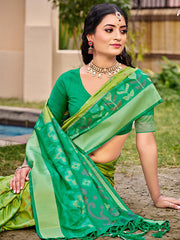 Orange POORVIKA  Pochampalli Silk Saree