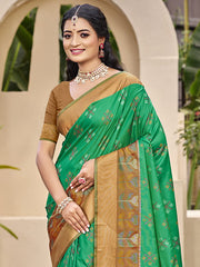 Orange POORVIKA  Pochampalli Silk Saree